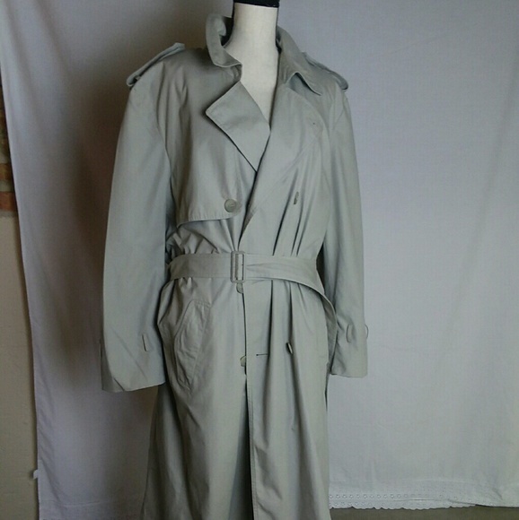 Towncraft beige size 44 long trench coat - Picture 1 of 8